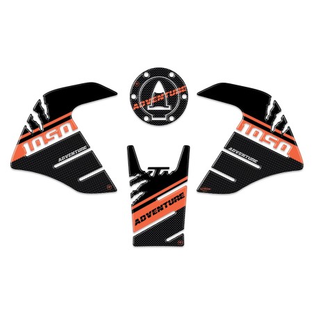 KIT ADESIVI GEL 3D PROTEZIONI SERBATOIO compatibili per MOTO KTM 1050 ADVENTURE